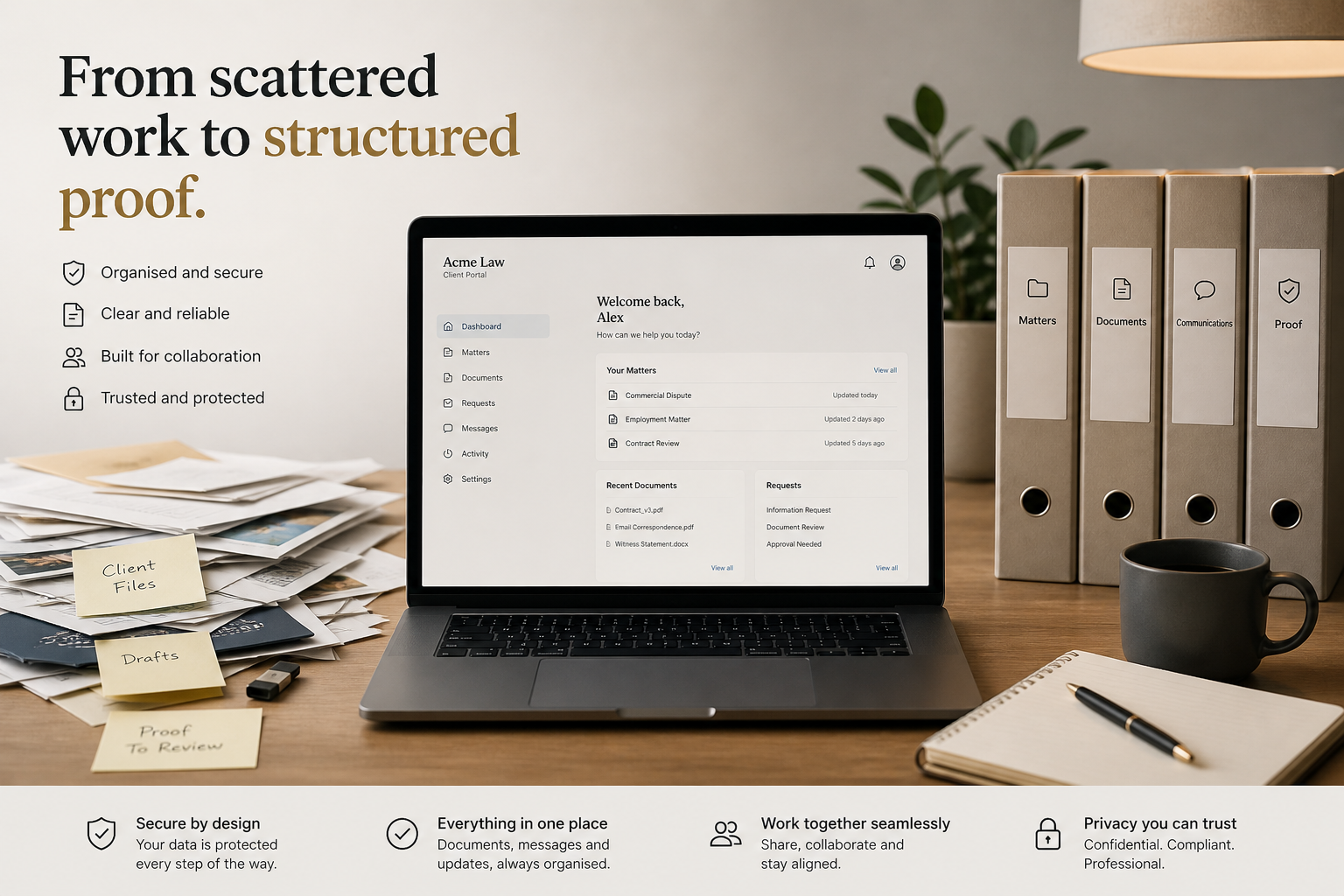 From scattered work to structured proof campaign image
